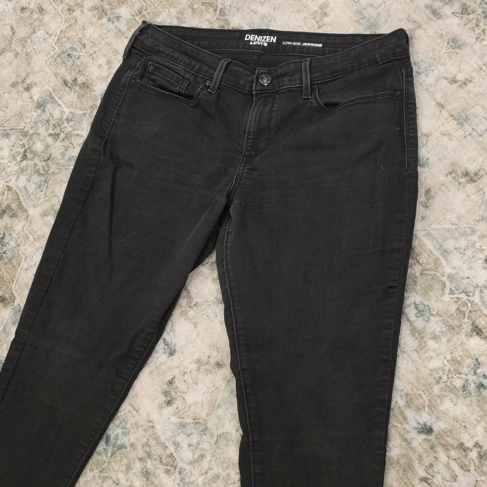 Denizen Levi's Womens Black Low Rise Jegging Skinny Jeans Size 15 W32